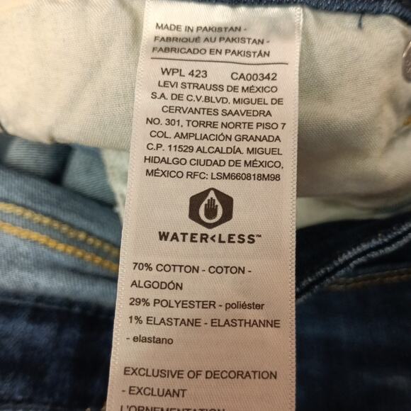 Levi Strauss Signature Jeans Women’s 2M 26x32 Mid Rise Straight Stretch Blue - Picture 4 of 7